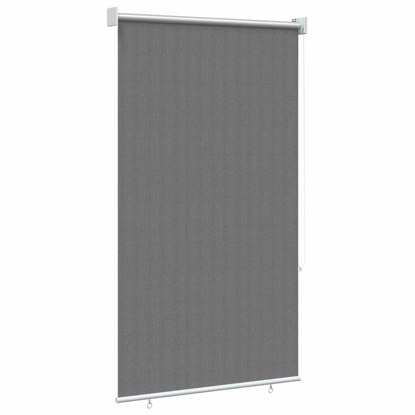 Outdoor Roller Blind 90% UV Block Light Grey 100 x 230 cm HDPE