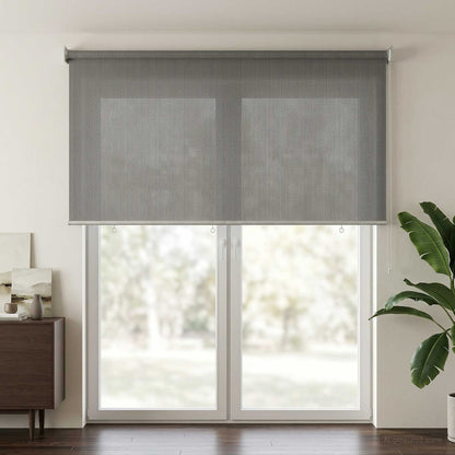 Outdoor Roller Blind 90% UV Block Light Grey 200 x 230 cm HDPE