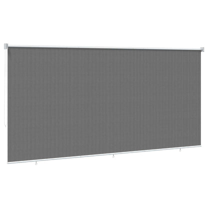 Outdoor Roller Blind 90% UV Block Light Grey 350 x 230 cm HDPE