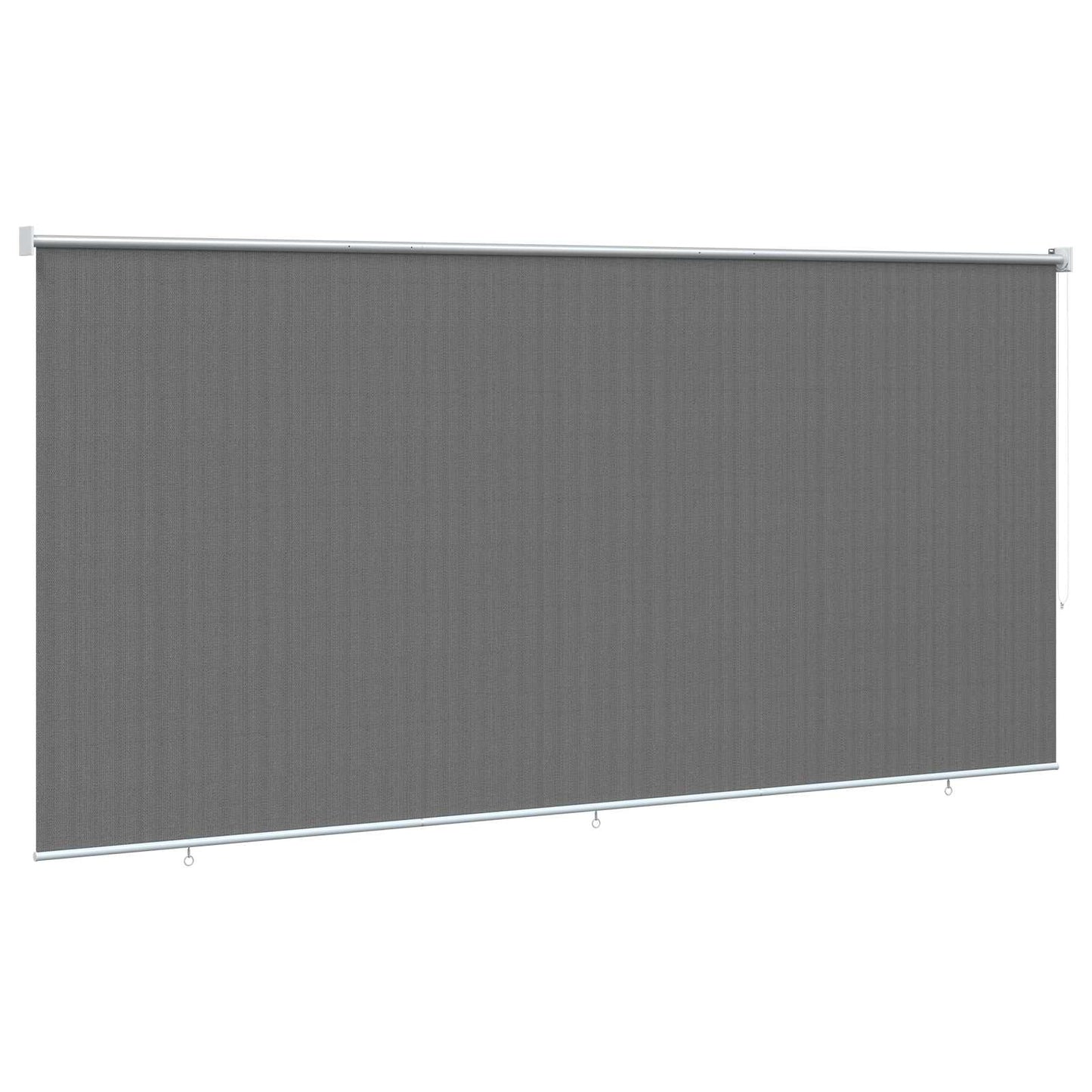 Outdoor Roller Blind 90% UV Block Light Grey 400 x 230 cm HDPE
