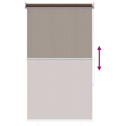 Outdoor Roller Blind 90% UV Block Taupe 60 x 140 cm HDPE