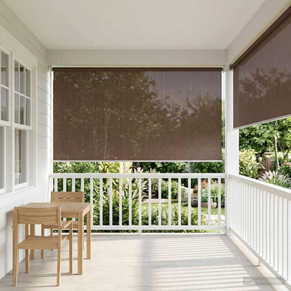 Outdoor Roller Blind 90% UV Block Taupe 300 x 140 cm HDPE
