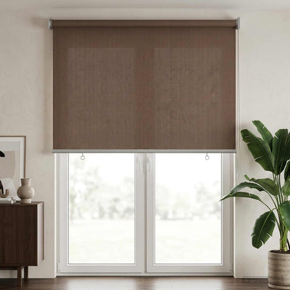 Outdoor Roller Blind 90% UV Block Taupe 100 x 230 cm HDPE