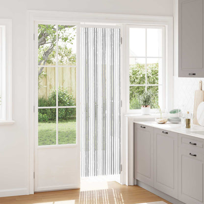 Insect Curtain Chenille Light Grey and White 56 x 200 cm