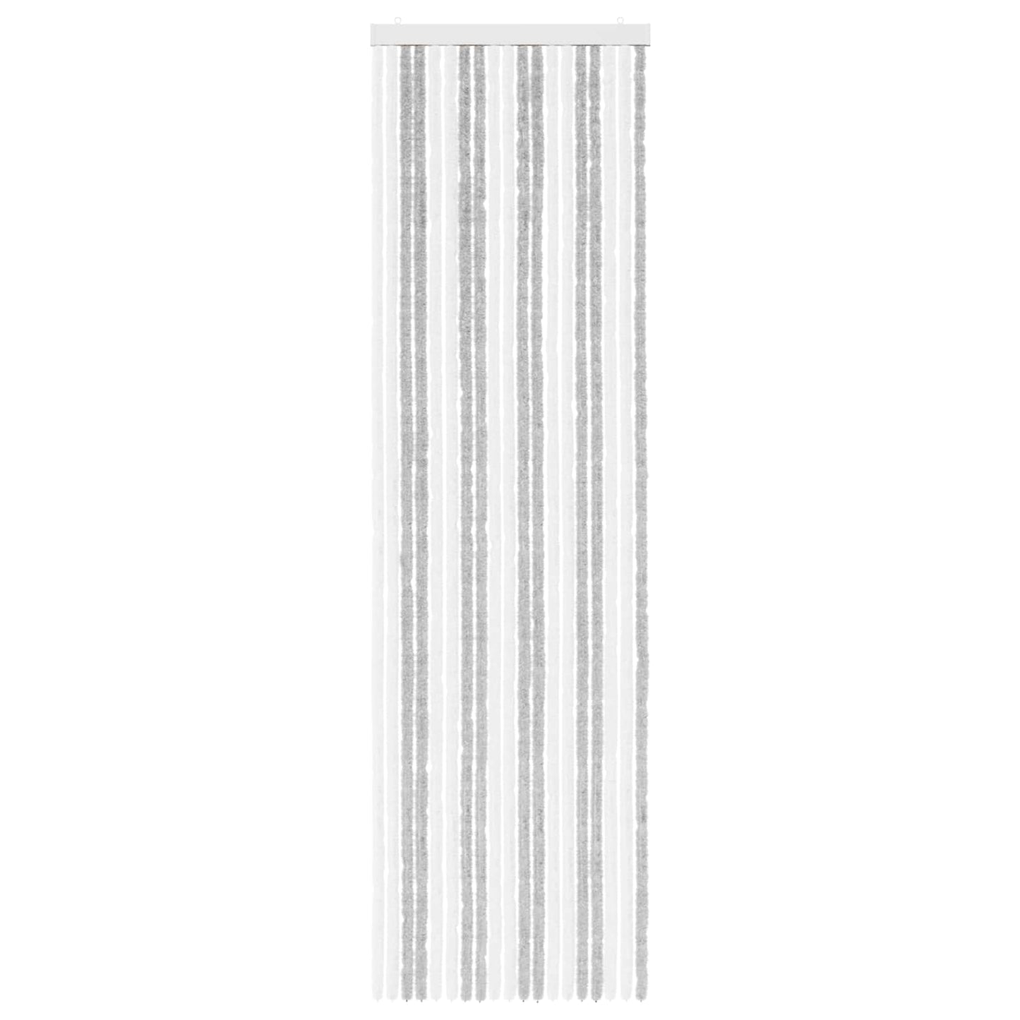 Insect Curtain Chenille Light Grey and White 56 x 200 cm