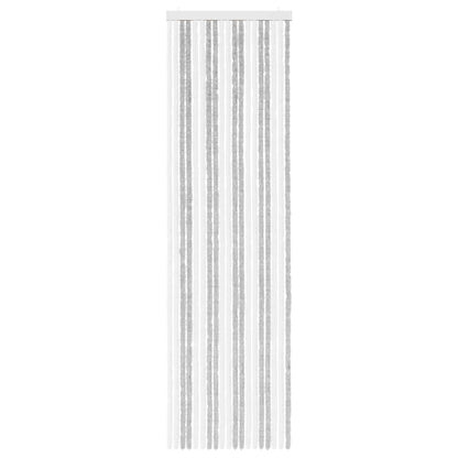 Insect Curtain Chenille Light Grey and White 56 x 200 cm