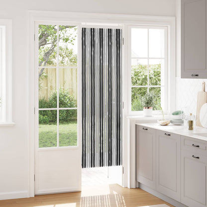 Insect Curtain Chenille Grey and Black 56 x 185 cm 100% PP