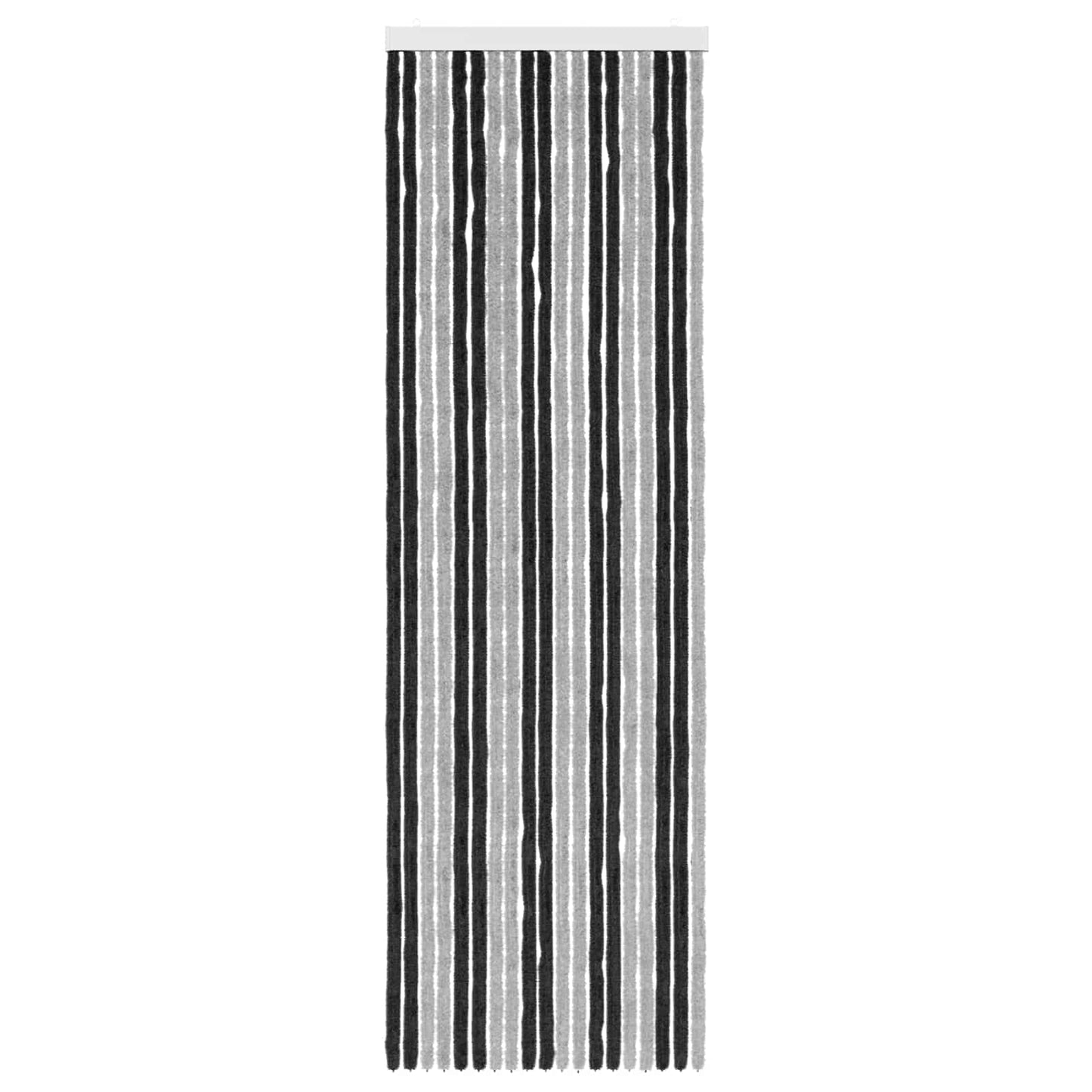Insect Curtain Chenille Grey and Black 56 x 185 cm 100% PP
