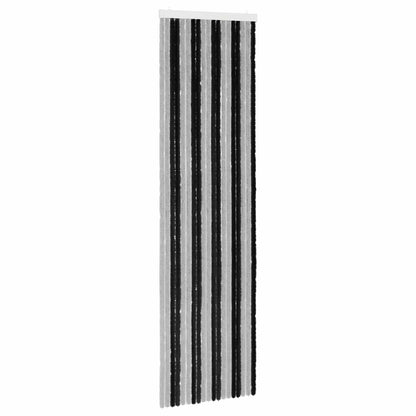 Insect Curtain Chenille Grey and Black 56 x 200 cm 100% PP