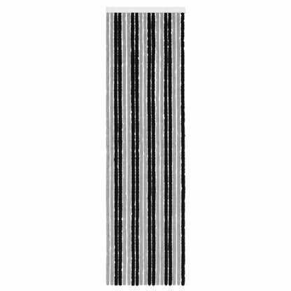 Insect Curtain Chenille Grey and Black 56 x 200 cm 100% PP