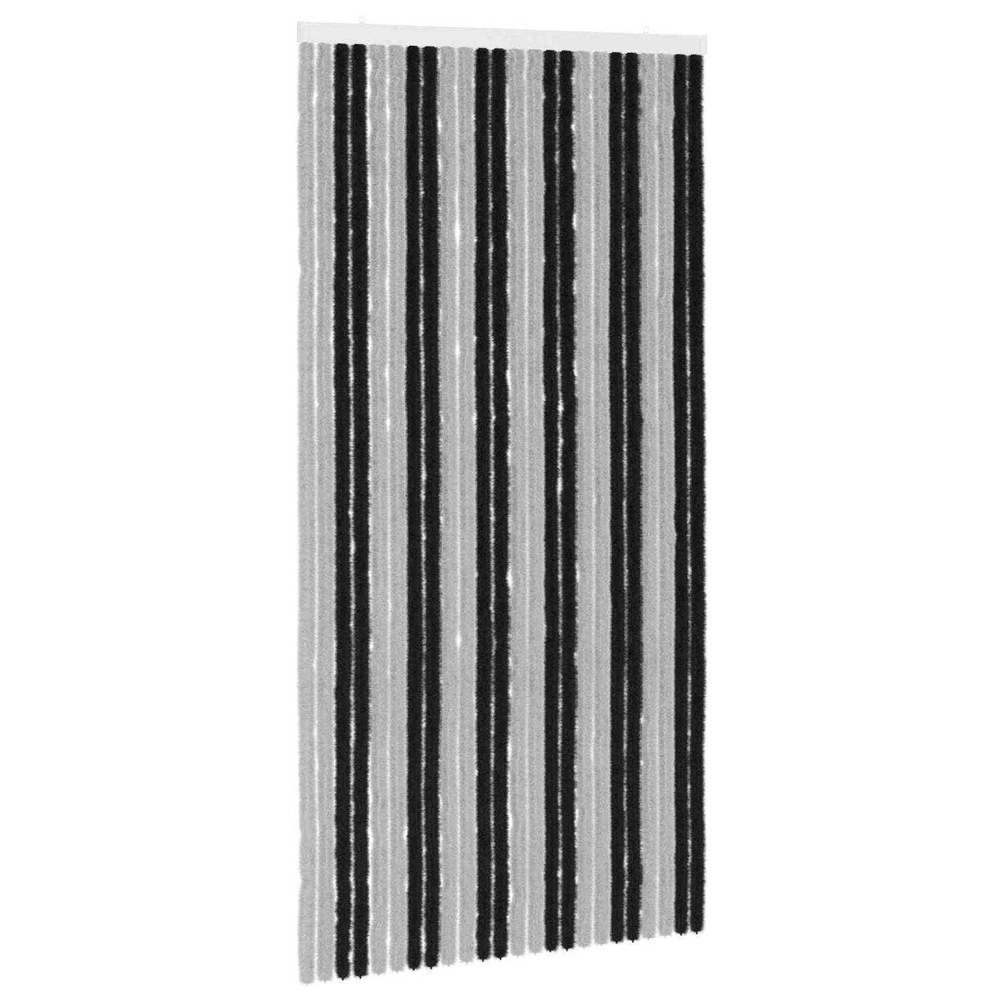 Insect Curtain Chenille Grey and Black 100 x 200 cm 100% PP