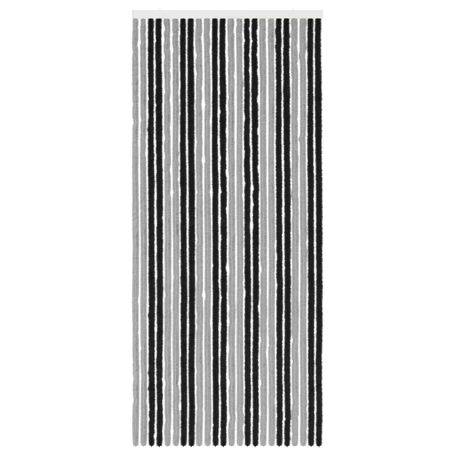 Insect Curtain Chenille Grey and Black 100 x 230 cm 100% PP