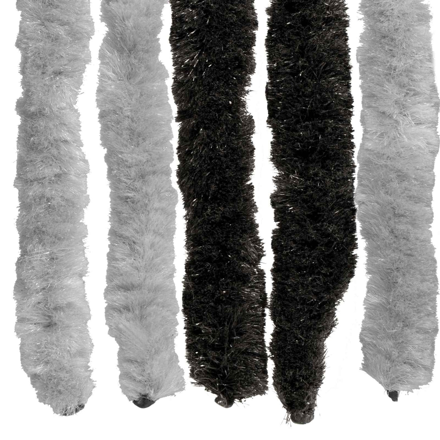 Insect Curtain Chenille Grey and Black 118 x 220 cm 100% PP