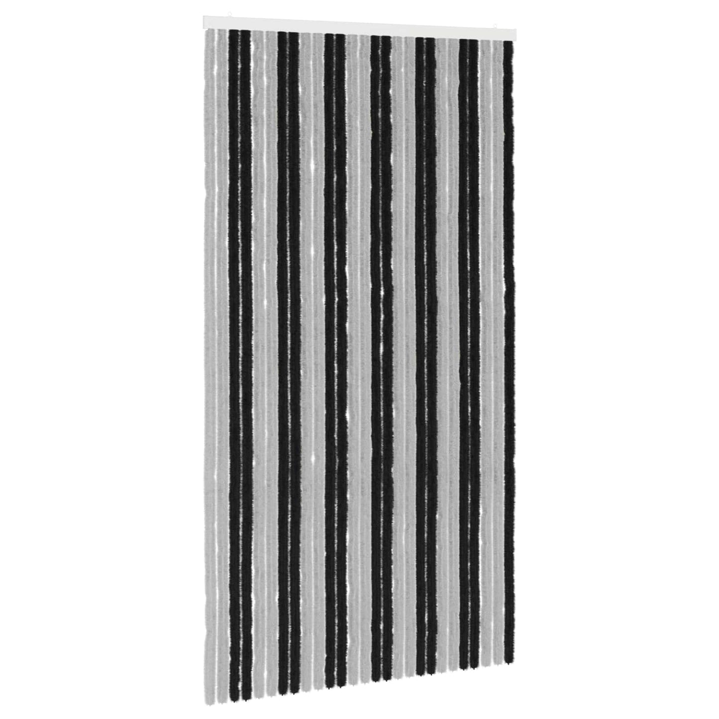 Insect Curtain Chenille Grey and Black 118 x 220 cm 100% PP