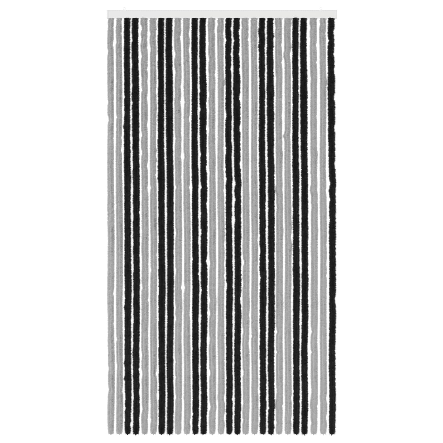 Insect Curtain Chenille Grey and Black 118 x 220 cm 100% PP
