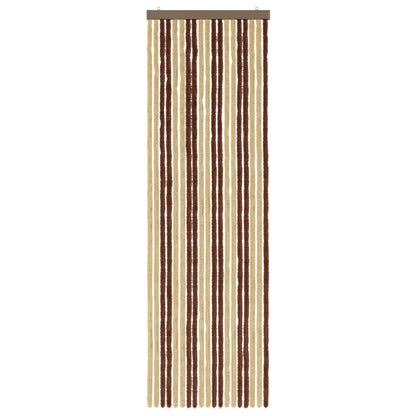 Insect Curtain Chenille Brown and Beige 56 x 185 cm 100% PP