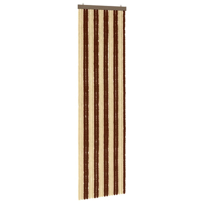 Insect Curtain Chenille Brown and Beige 56 x 200 cm 100% PP