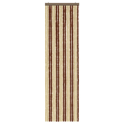 Insect Curtain Chenille Brown and Beige 56 x 200 cm 100% PP