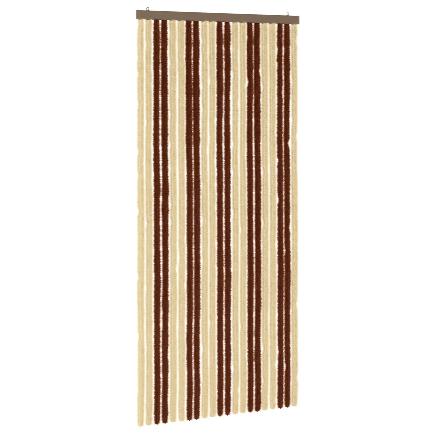 Insect Curtain Chenille Brown and Beige 90 x 200 cm 100% PP