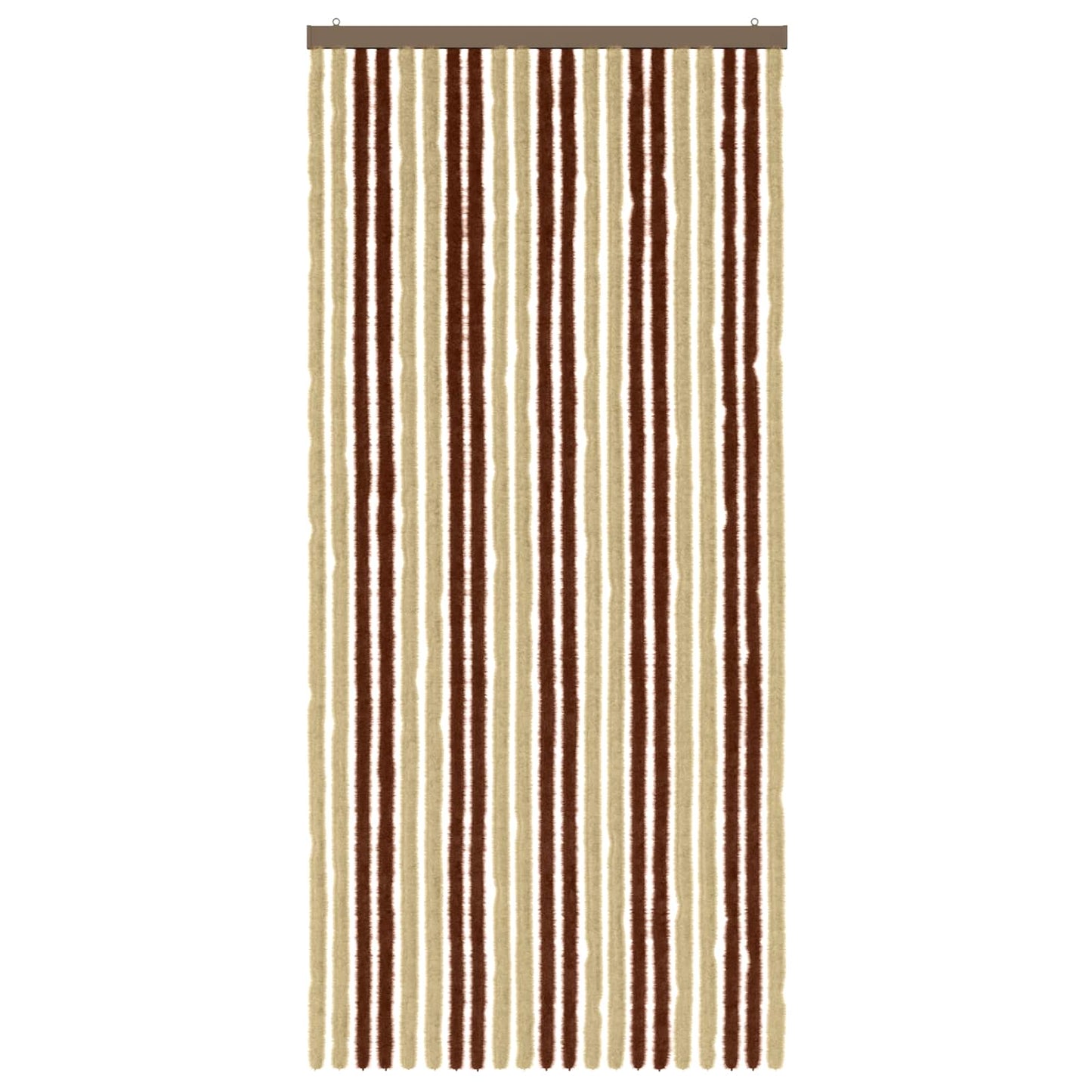 Insect Curtain Chenille Brown and Beige 90 x 200 cm 100% PP