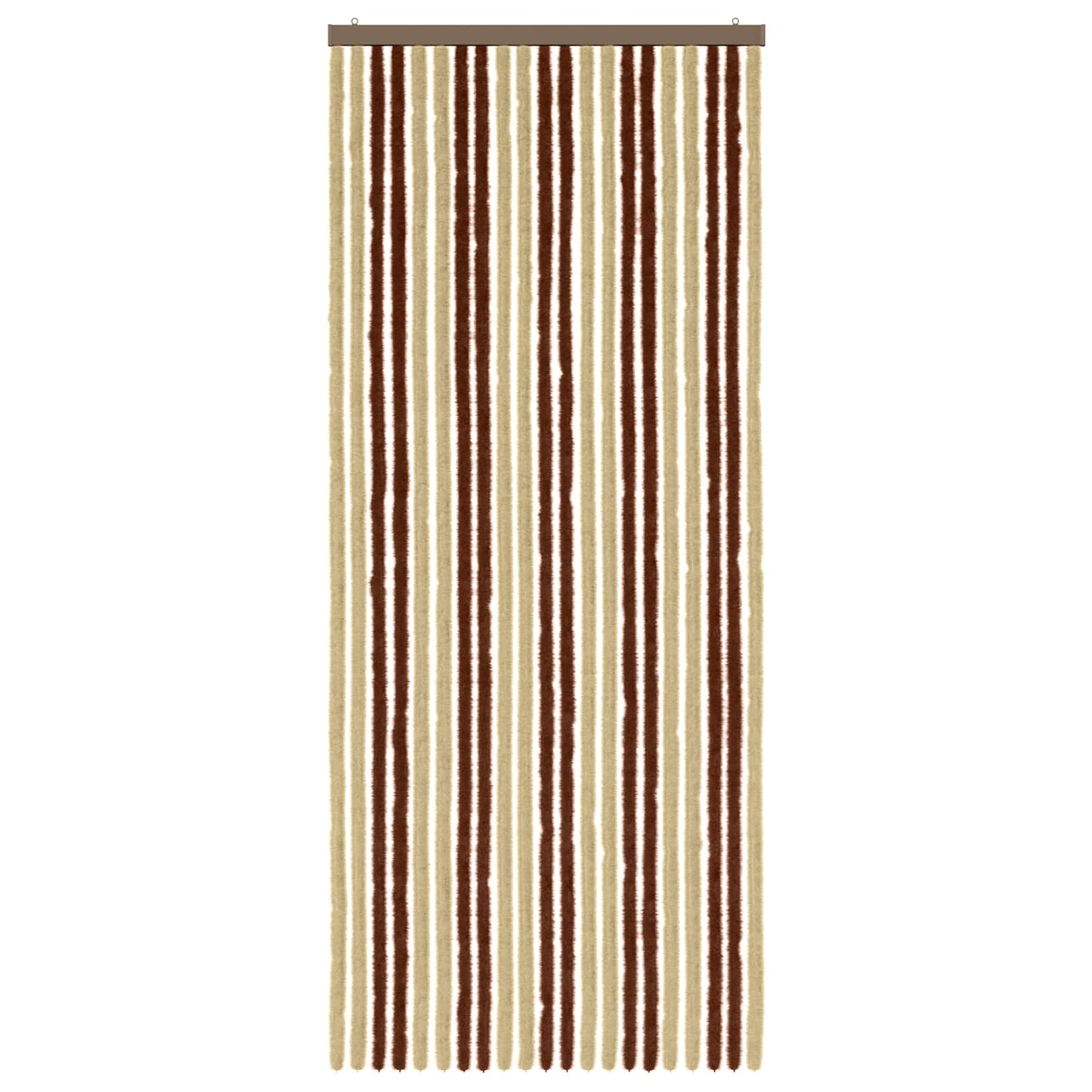 Insect Curtain Chenille Brown and Beige 90 x 220 cm 100% PP