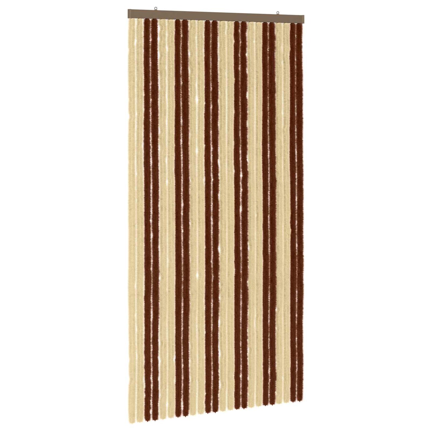 Insect Curtain Chenille Brown and Beige 100 x 200 cm 100% PP