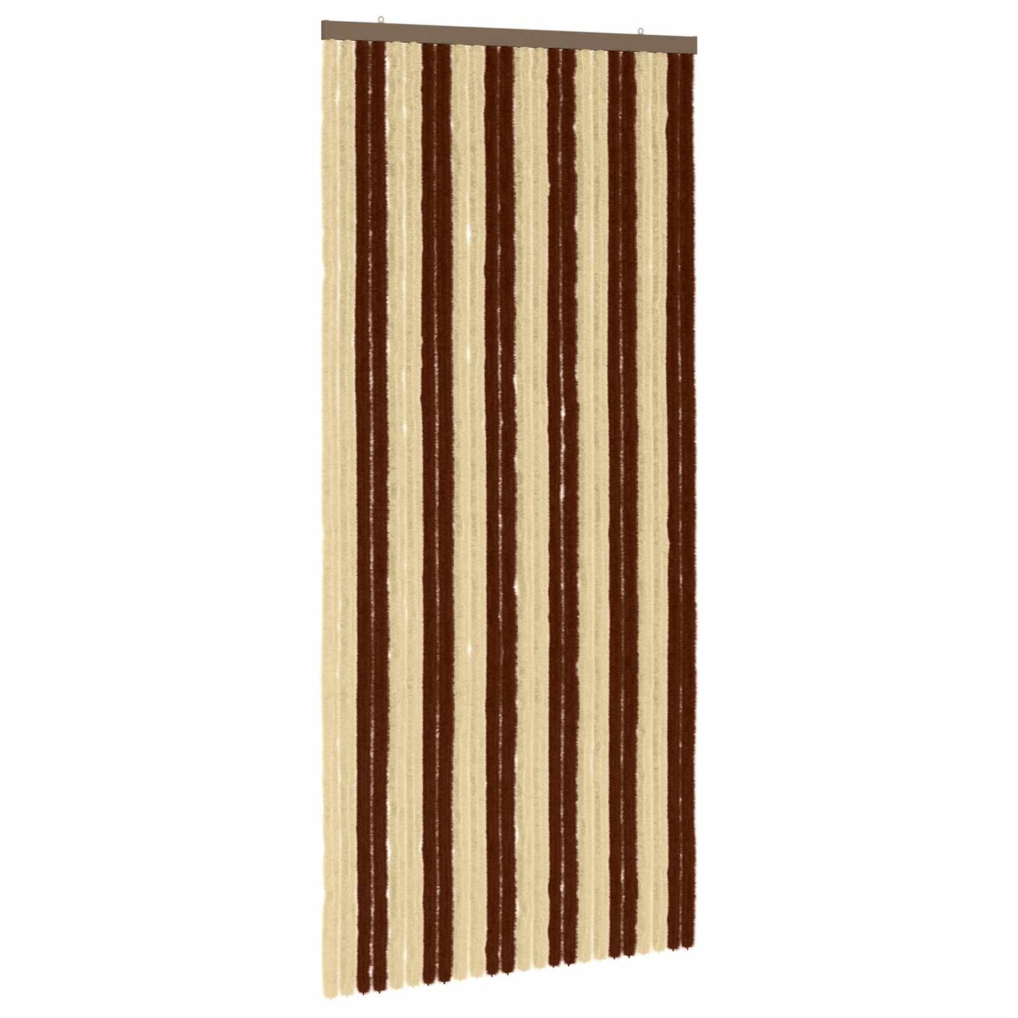 Insect Curtain Chenille Brown and Beige 100 x 220 cm 100% PP