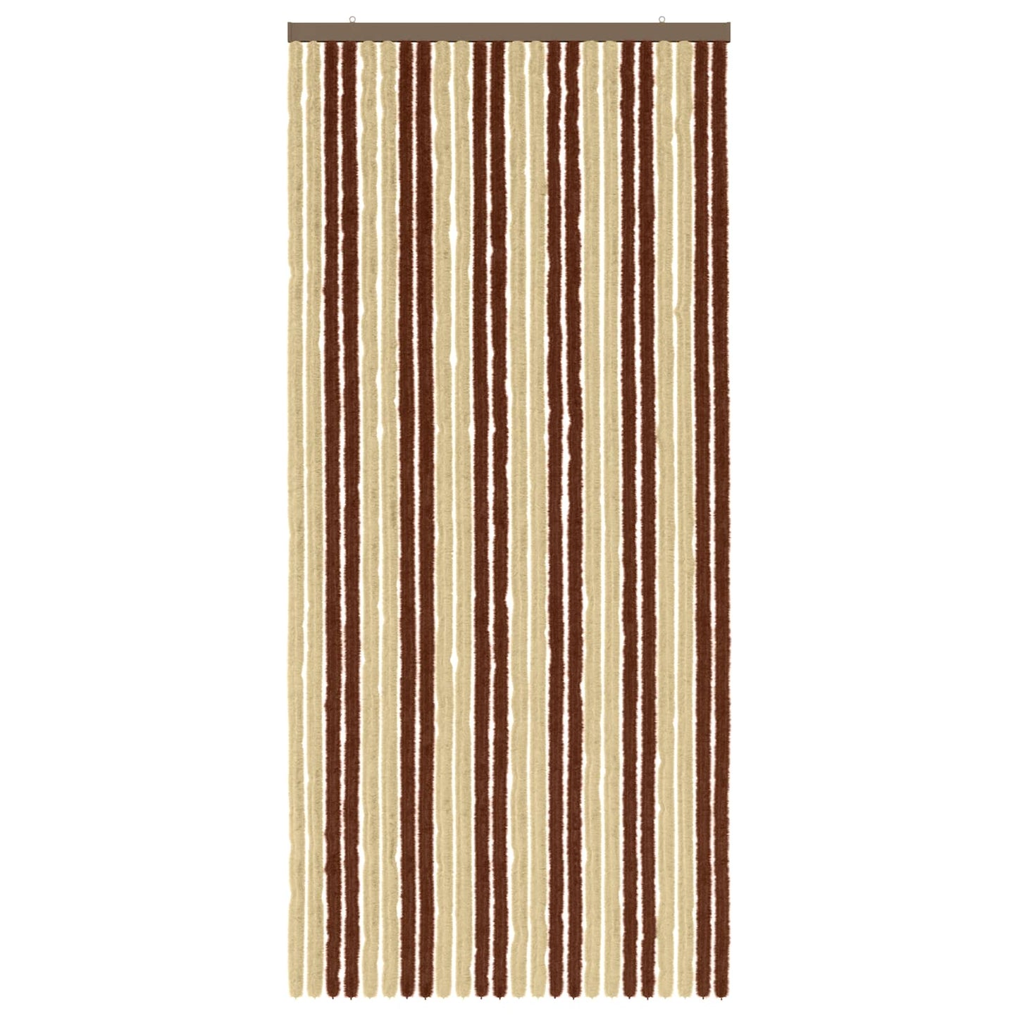 Insect Curtain Chenille Brown and Beige 100 x 220 cm 100% PP