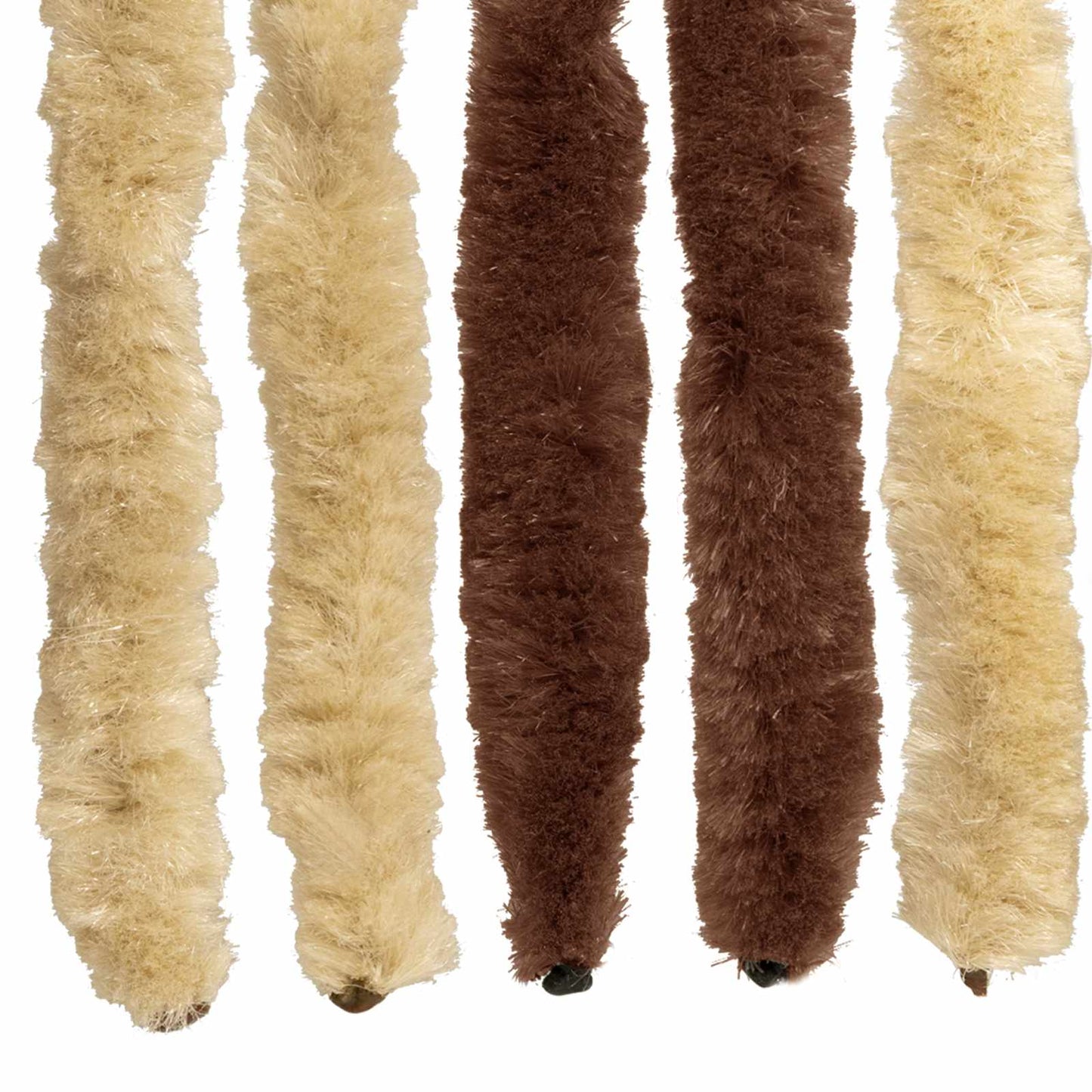 Insect Curtain Chenille Brown and Beige 100 x 230 cm 100% PP