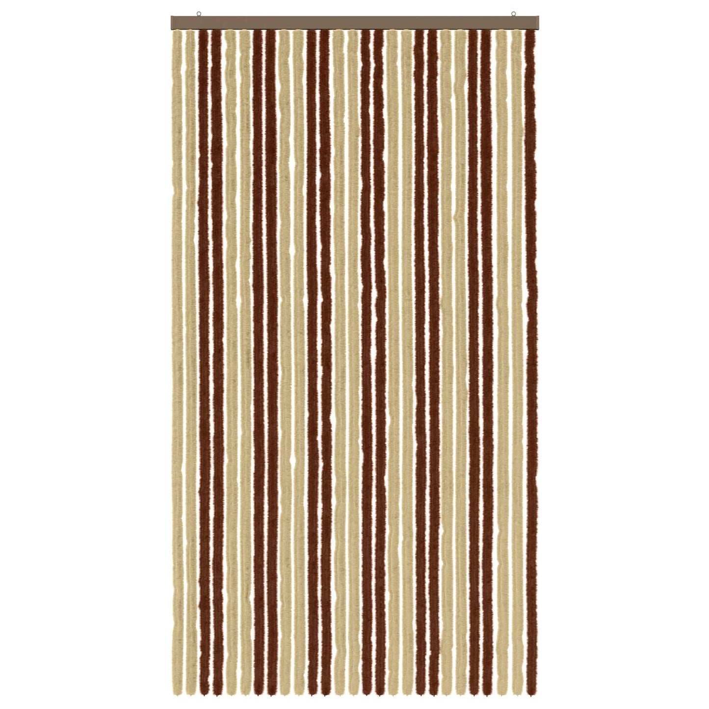 Insect Curtain Chenille Brown and Beige 118 x 220 cm 100% PP