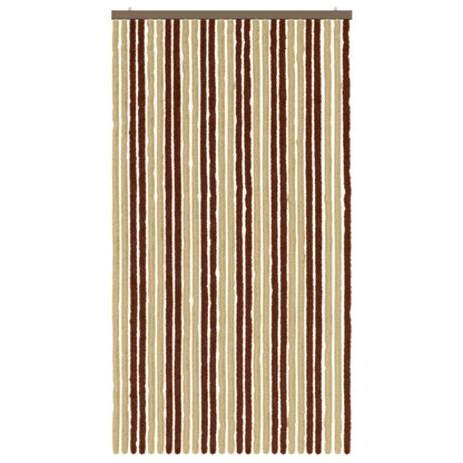 Insect Curtain Chenille Brown and Beige 118 x 220 cm 100% PP