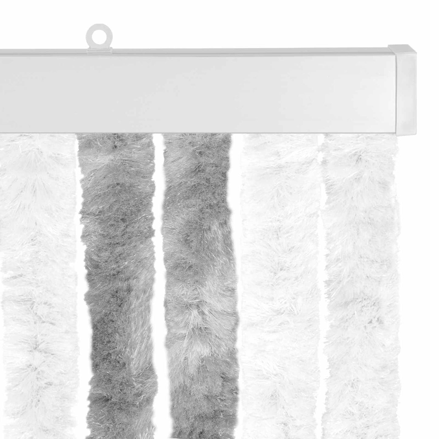 Insect Curtain Chenille Grey and White 90 x 200 cm 100% PP