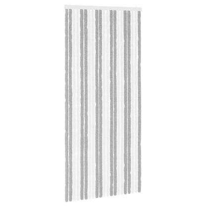 Insect Curtain Chenille Grey and White 90 x 200 cm 100% PP