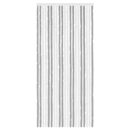 Insect Curtain Chenille Grey and White 90 x 200 cm 100% PP