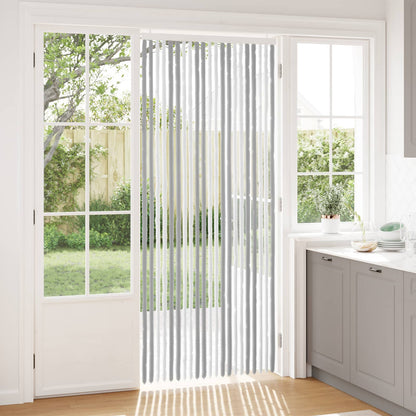 Insect Curtain Chenille Grey and White 90 x 220 cm 100% PP