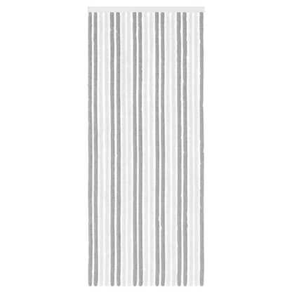 Insect Curtain Chenille Grey and White 90 x 220 cm 100% PP