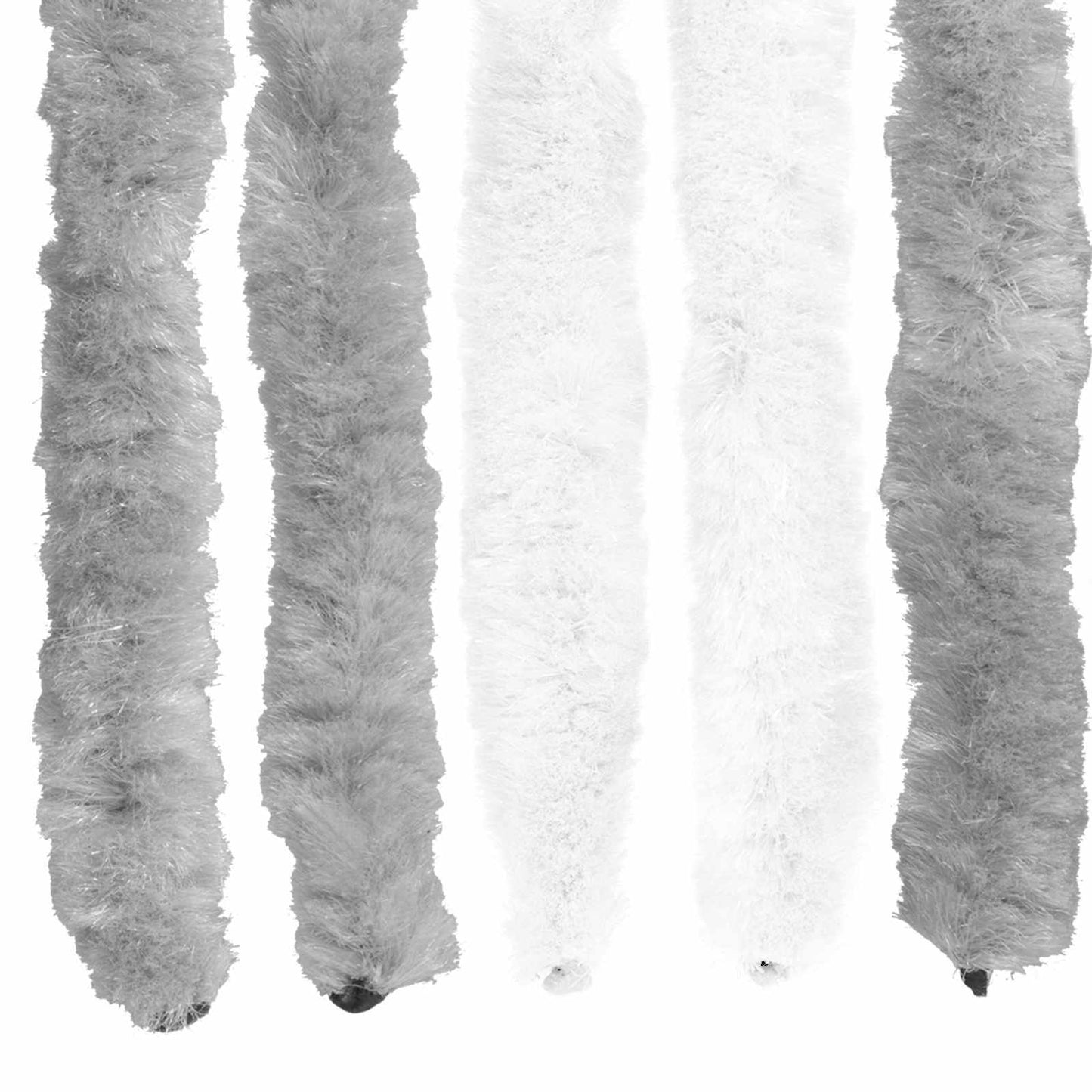Insect Curtain Chenille Grey and White 100 x 200 cm 100% PP