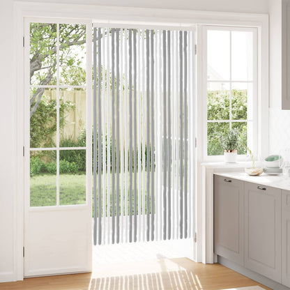 Insect Curtain Chenille Grey and White 100 x 200 cm 100% PP