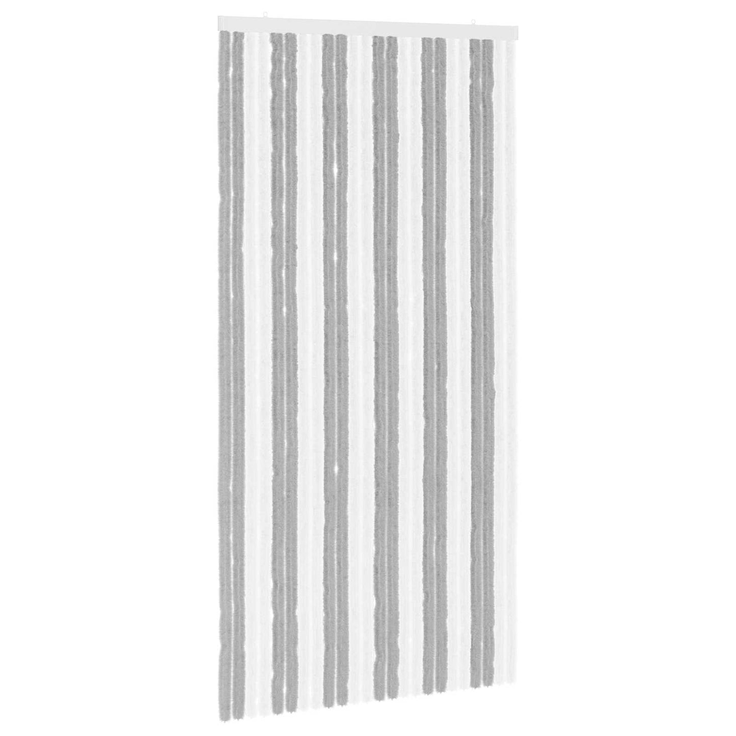 Insect Curtain Chenille Grey and White 100 x 200 cm 100% PP
