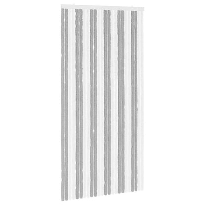 Insect Curtain Chenille Grey and White 100 x 200 cm 100% PP