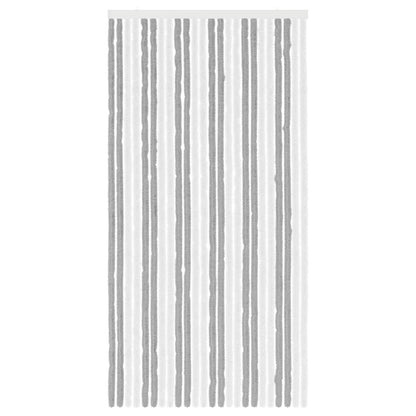 Insect Curtain Chenille Grey and White 100 x 200 cm 100% PP