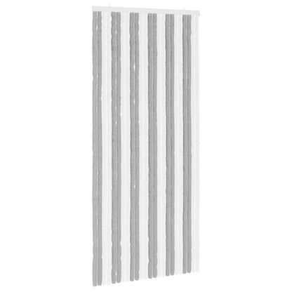 Insect Curtain Chenille Grey and White 100 x 220 cm 100% PP