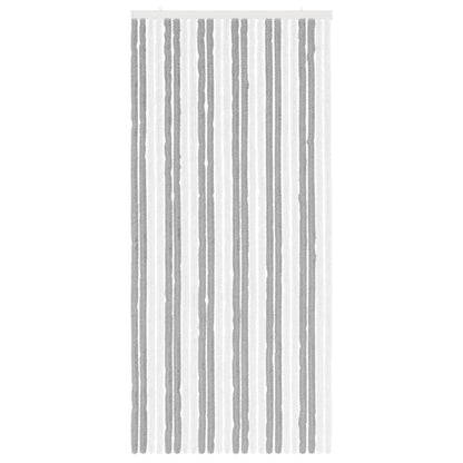 Insect Curtain Chenille Grey and White 100 x 220 cm 100% PP
