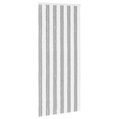 Insect Curtain Chenille Grey and White 100 x 230 cm 100% PP
