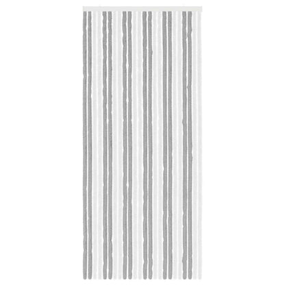 Insect Curtain Chenille Grey and White 100 x 230 cm 100% PP
