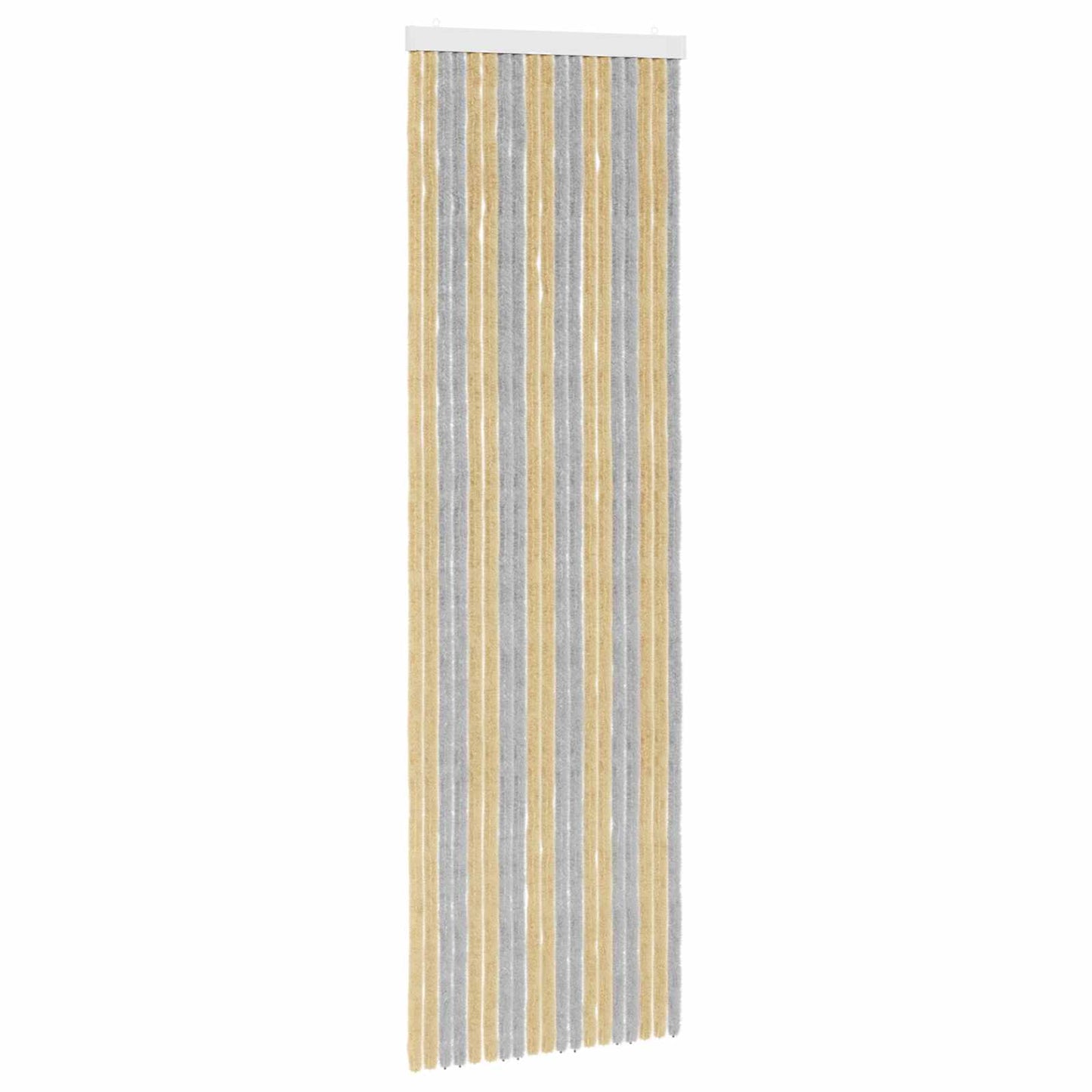 Insect Curtain Chenille Grey and Beige 56 x 185 cm 100% PP