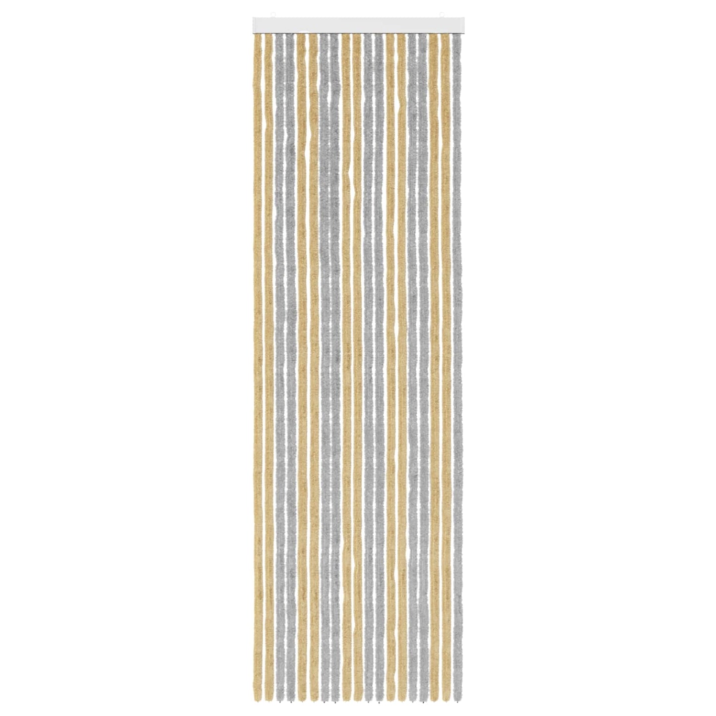 Insect Curtain Chenille Grey and Beige 56 x 185 cm 100% PP