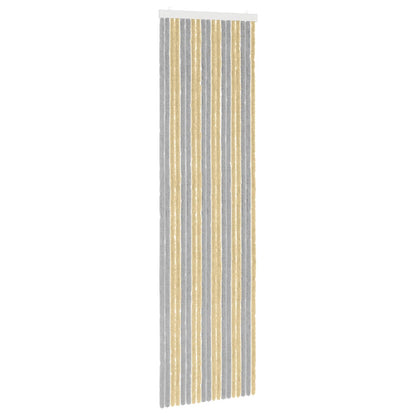 Insect Curtain Chenille Grey and Beige 56 x 200 cm 100% PP