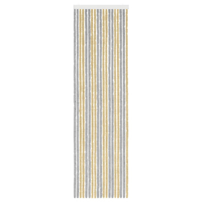 Insect Curtain Chenille Grey and Beige 56 x 200 cm 100% PP