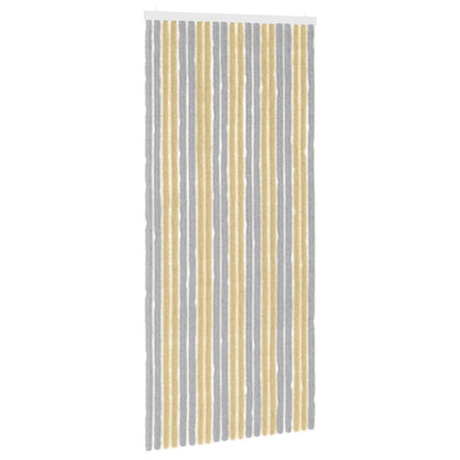 Insect Curtain Chenille Grey and Beige 90 x 200 cm 100% PP